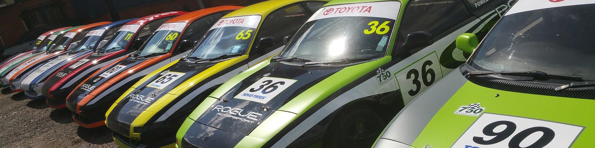 Lineofracecars